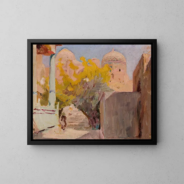 Boukhara, van de reis naar Turkestan - Jan Cybis — ingelijst kunstwerk aan de muur
