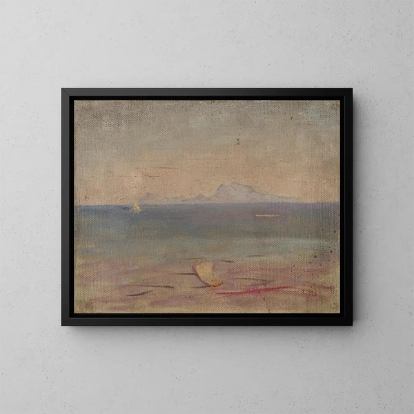 Capri - Jan Cybis — ingelijst kunstwerk aan de muur