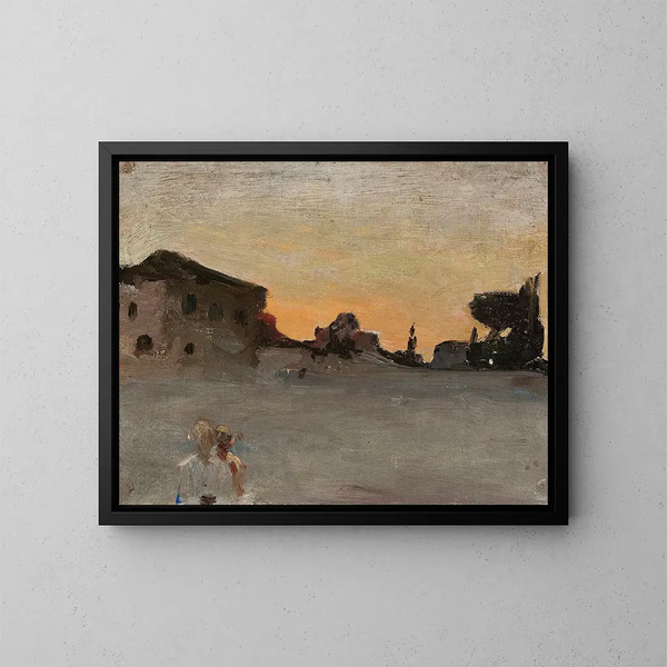 Corinthe tijdens de reis naar Griekenland - Jan Cybis — ingelijst kunstwerk aan de muur