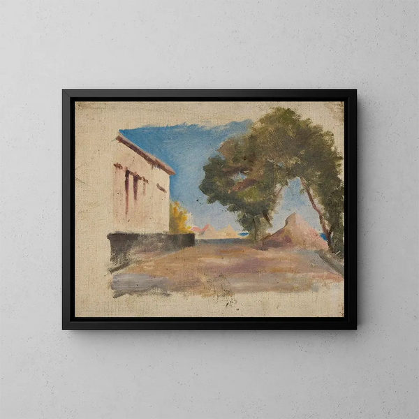 De Krim vanaf de reis naar de Krim - Jan Cybis — ingelijst kunstwerk aan de muur