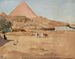 van het woestijn- en piramide-motief uit de reis in Egypte - Jan Cybis — weergave van het kunstwerk