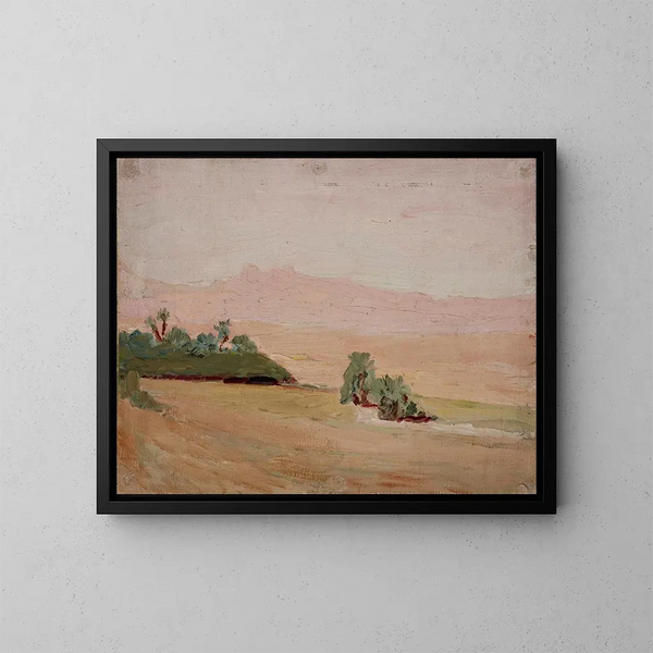 Woestijn - Jan Cybis — ingelijst kunstwerk aan de muur