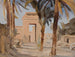 van het Karnak-tempelportaal tijdens de reis in Egypte - Jan Cybis — weergave van het kunstwerk