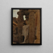 Fragment van een tempel in Luxor van de reis in Egypte - Jan Cybis — ingelijst kunstwerk aan de muur