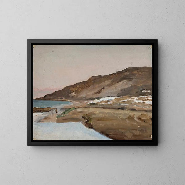 Begraafplaats in Tiberias, uit de reis naar Palestina - Jan Cybis — ingelijst kunstwerk aan de muur