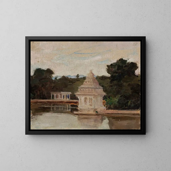 Madras, from the journey to India - Jan Cybis — framed artwork on a wall
