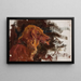 Maryino, étude de tête de chien pour le portrait du prince Golitsyn - Jan Cybis — framed artwork on a wall
