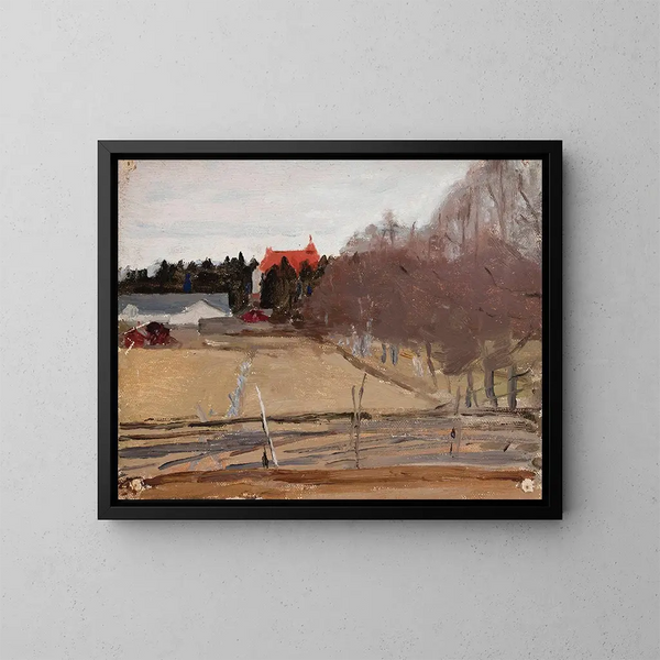 Merioki Finland - Jan Cybis — ingelijst kunstwerk aan de muur