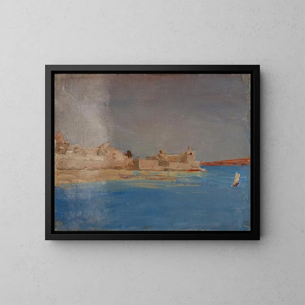 Syracuse - Jan Cybis — ingelijst kunstwerk aan de muur