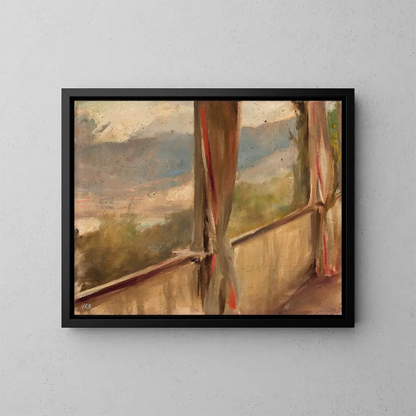 van Yalta vanuit de reis in de Krim - Jan Cybis — ingelijst kunstwerk aan de muur