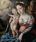 De Heilige Familie - Jan Cornelisz Vermeyen — weergave van het kunstwerk
