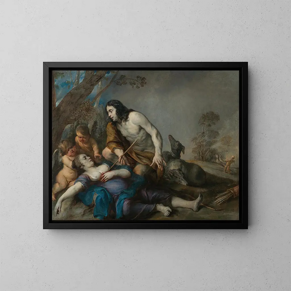 Céphale en Procris - Jan Cossiers — ingelijst kunstwerk aan de muur