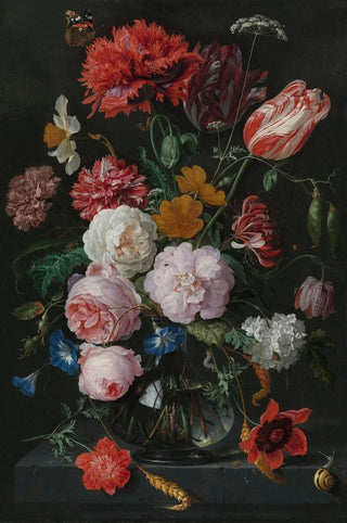 Jan Davidsz de Heem - Still Life with Flowers in a Glass Vase.webp