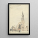L'église de Buren - Jan Ekels l'Ancien — ingelijst kunstwerk aan de muur