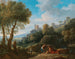 Een Landschap op het Platteland - Jan Frans van Bloemen — weergave van het kunstwerk