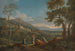 Klassiek landschapsschilderij met boeren op de voorgrond - Jan Frans van Bloemen — weergave van het kunstwerk