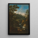 Un caprice de Tivoli avec une cascade et des bergers - Jan Frans van Bloemen — ingelijst kunstwerk aan de muur