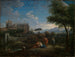 Landschap met uitzicht op Rome en het Vaticaan uitkijkpunt - Jan Frans van Bloemen — weergave van het kunstwerk