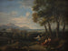 Landschap met een genre scène - Jan Frans van Bloemen — weergave van het kunstwerk