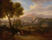 Buiten de stadsmuren - Jan Frans van Bloemen — weergave van het kunstwerk