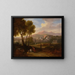 Buiten de stadsmuren - Jan Frans van Bloemen — ingelijst kunstwerk aan de muur