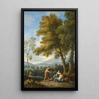 Jan Frans Van Bloemen - View of the Roman Campagna with Figures Conversing.webp