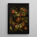 Allégories des Quatre Saisons entourées de guirlandes de fleurs et fruits de saison 4 - Jan Fyt — framed artwork on a wall
