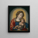 Virgin and Child Painting - Jan Gossaert — framed artwork on a wall