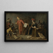 Faust die zijn ziel verkoopt aan Méphistophélès - Jan Jansz van Buesem — ingelijst kunstwerk aan de muur