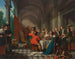Een elegante diner in een arcade - Jan Josef Horemans de Oudere — weergave van het kunstwerk