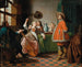 bij de tussenpersonen - Jan Josef Horemans de Oudere — weergave van het kunstwerk