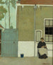 Vrouw voor haar huis - Jan Mankes — weergave van het kunstwerk