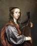 Portrait of a lady playing the lute - Jan Mijtens — artwork view
