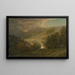 Mountain Valley Painting - Jan Nowopack — framed artwork on a wall