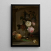 Bloemen - Jan Piotr Łuczyński — ingelijst kunstwerk aan de muur