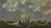 Schepen in een storm - Jan Porcellis — weergave van het kunstwerk