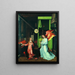 Annunciation - Jan Provoost — framed artwork on a wall