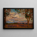 Sieniawa aan de rivier Rosia - Jan Stanisławski — ingelijst kunstwerk aan de muur