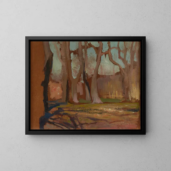 Het park Planty in Krakau in de lente - Jan Stanisławski — ingelijst kunstwerk aan de muur