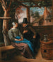 Een aanbidder met een jonge vrouw - Jan Steen — weergave van het kunstwerk