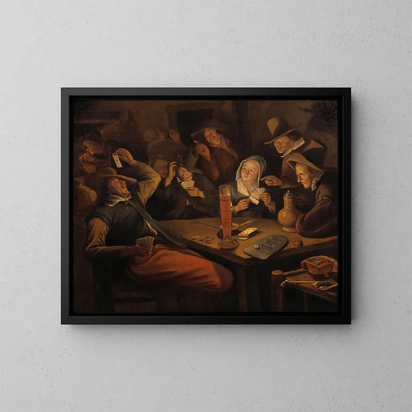 As de hart - Jan Steen — ingelijst kunstwerk aan de muur