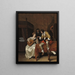 Ascagnes et Lucelle La Leçon de musique - Jan Steen — framed artwork on a wall