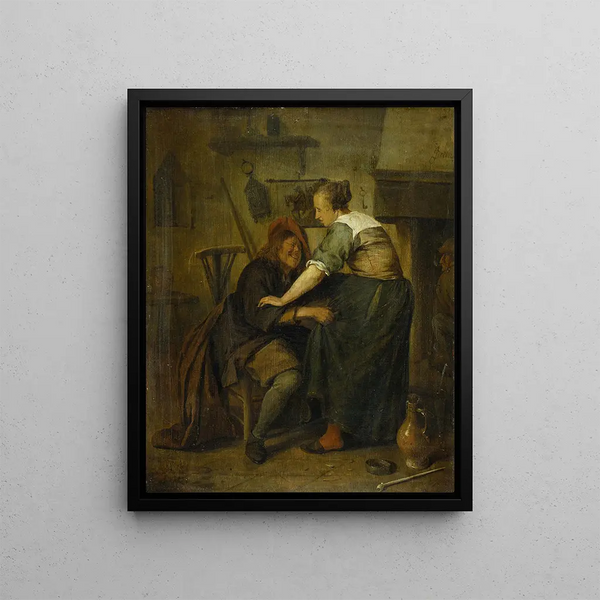 Jan Steen - Inn with Guest and Serving Maid.webp