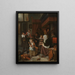 De feestdag van Sinterklaas - Jan Steen — ingelijst kunstwerk aan de muur