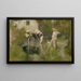 Traînée dans la Woluwe - Jan Stobbaerts — framed artwork on a wall