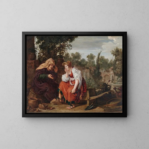 Vertumne en Pomone - Jan Tengnagel — ingelijst kunstwerk aan de muur
