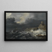 Maritiem landschap - Jan Theunisz Blanckerhoff — ingelijst kunstwerk aan de muur