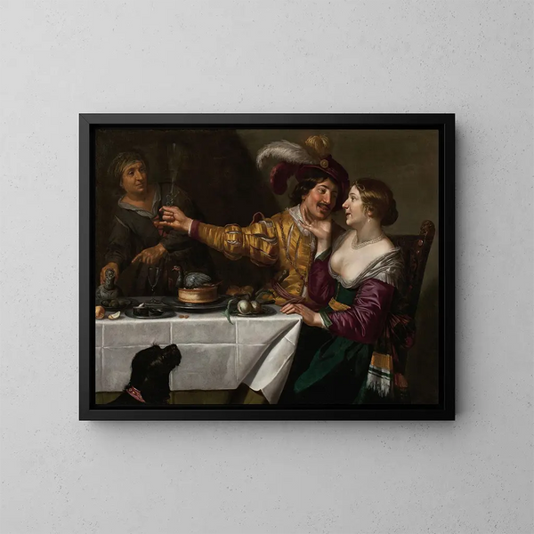 La Prostituée - Jan van Bijlert — ingelijst kunstwerk aan de muur