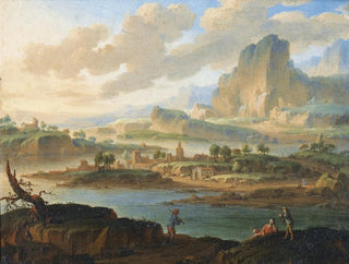 Jan Van Bunnik - Paysage au soleil couchant.webp