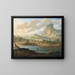 Landschap bij zonsondergang - Jan van Bunnik — ingelijst kunstwerk aan de muur